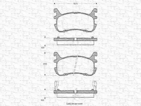 Magneti Marelli 363702160773 - Kit de plaquettes de frein, frein à disque cwaw.fr