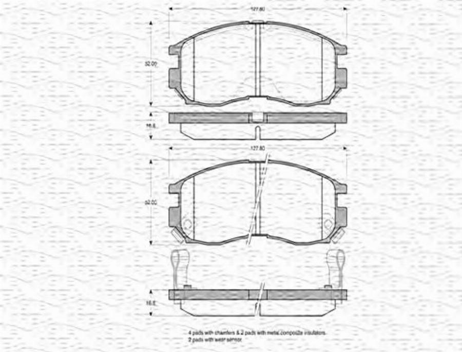 Magneti Marelli 363702160777 - Kit de plaquettes de frein, frein à disque cwaw.fr