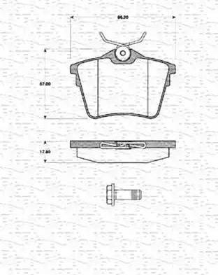 Magneti Marelli 363702161415 - Kit de plaquettes de frein, frein à disque cwaw.fr