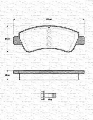 Magneti Marelli 363702161418 - Kit de plaquettes de frein, frein à disque cwaw.fr