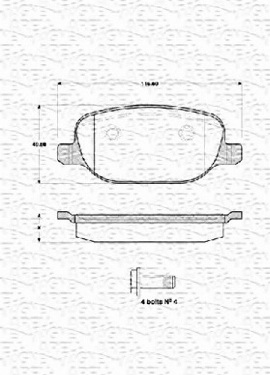 Magneti Marelli 363702161434 - Kit de plaquettes de frein, frein à disque cwaw.fr