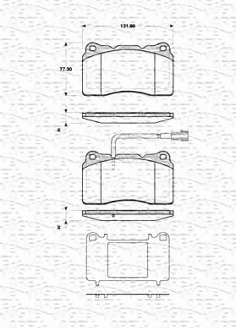 Magneti Marelli 363702161433 - Kit de plaquettes de frein, frein à disque cwaw.fr