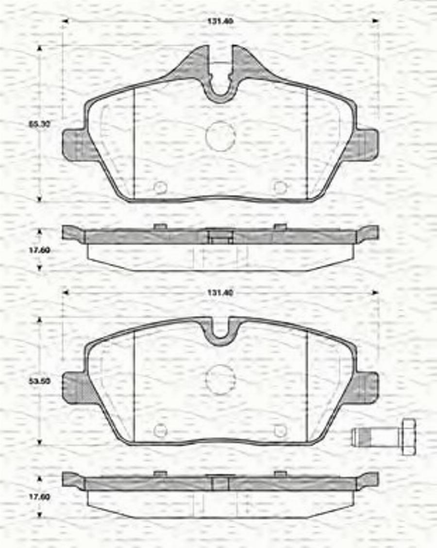 Magneti Marelli 363702161426 - Kit de plaquettes de frein, frein à disque cwaw.fr