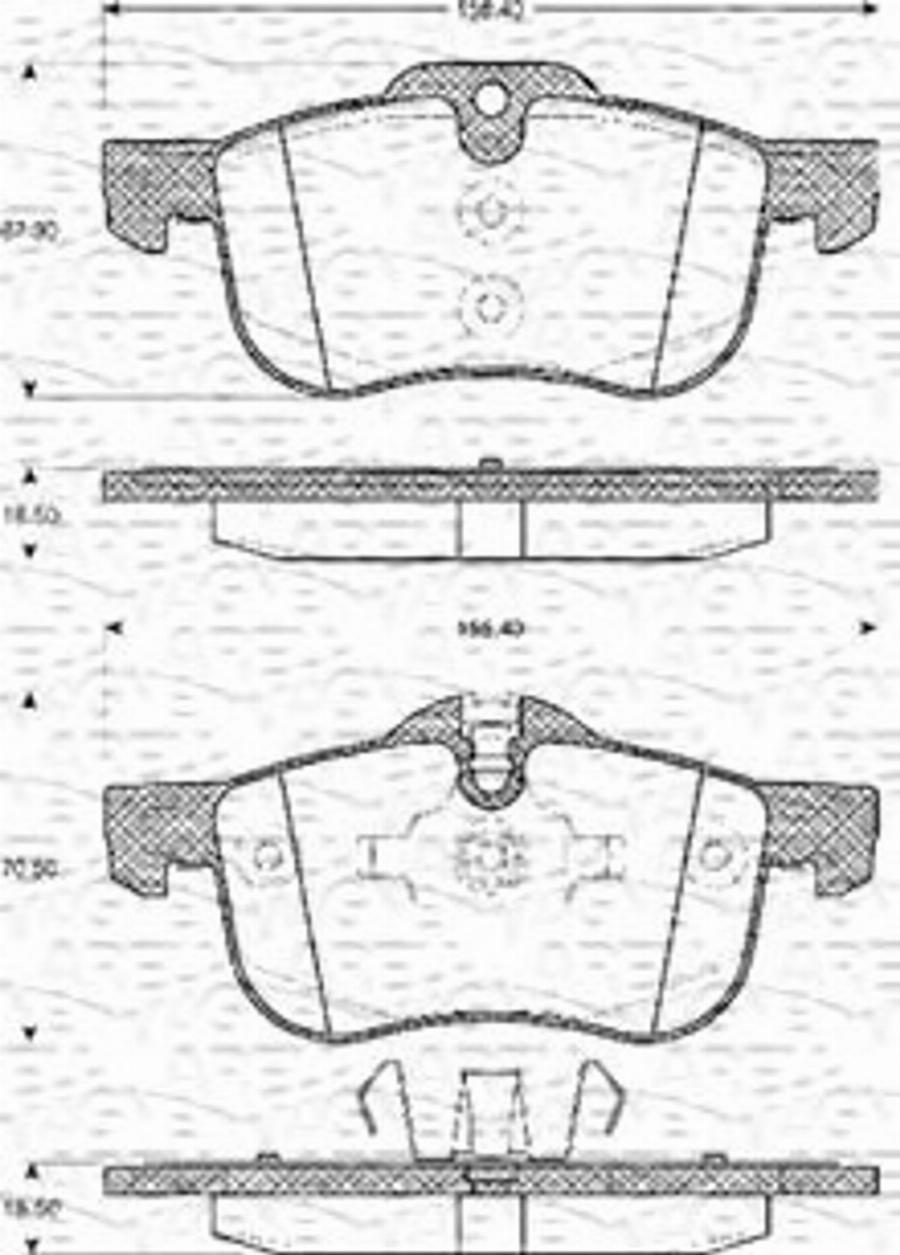 Magneti Marelli 363702161095 - Kit de plaquettes de frein, frein à disque cwaw.fr