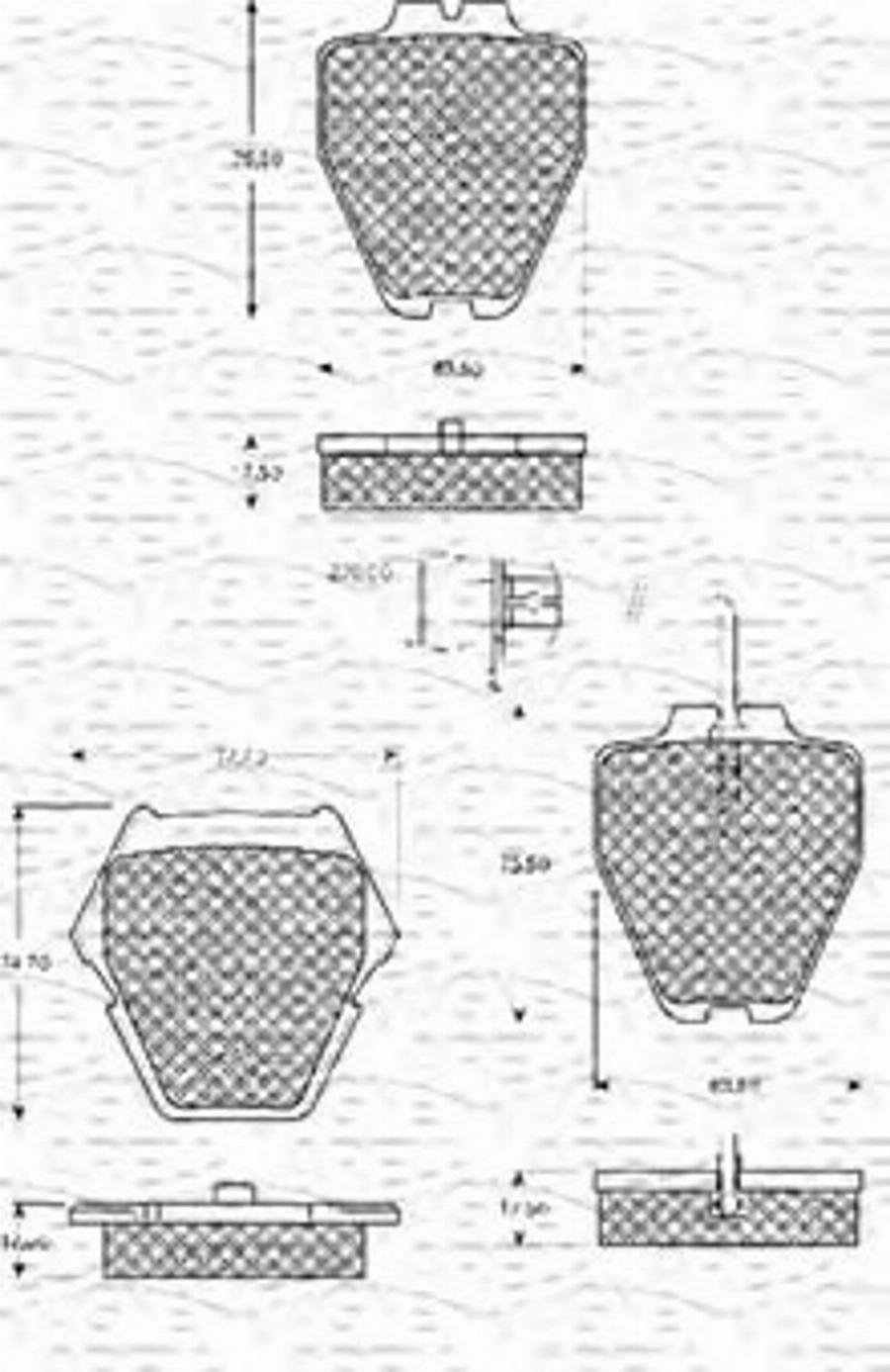 Magneti Marelli 363702161093 - Kit de plaquettes de frein, frein à disque cwaw.fr