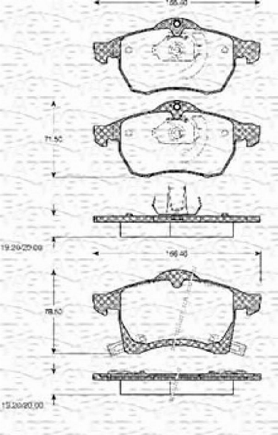 Magneti Marelli 363702161046 - Kit de plaquettes de frein, frein à disque cwaw.fr