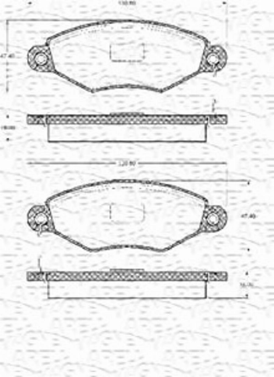 Magneti Marelli 363702161040 - Kit de plaquettes de frein, frein à disque cwaw.fr