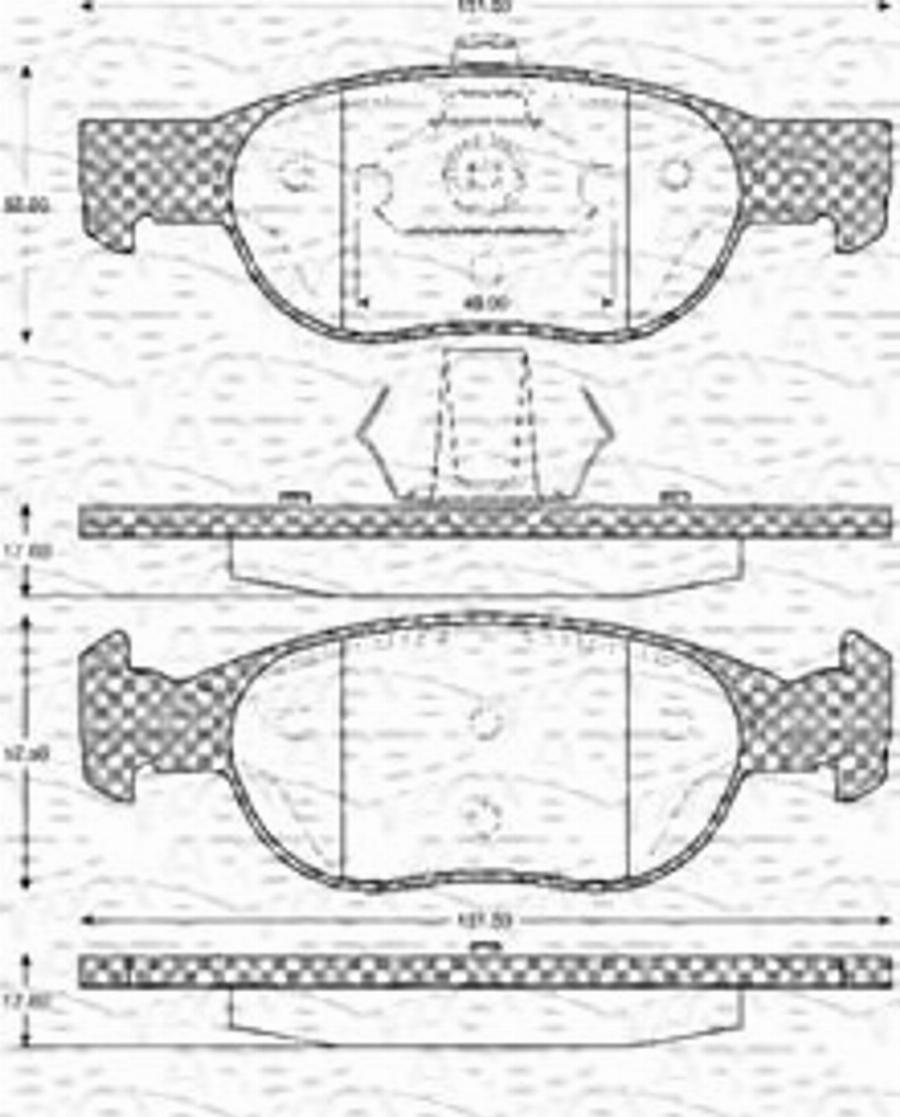 Magneti Marelli 363702161055 - Kit de plaquettes de frein, frein à disque cwaw.fr