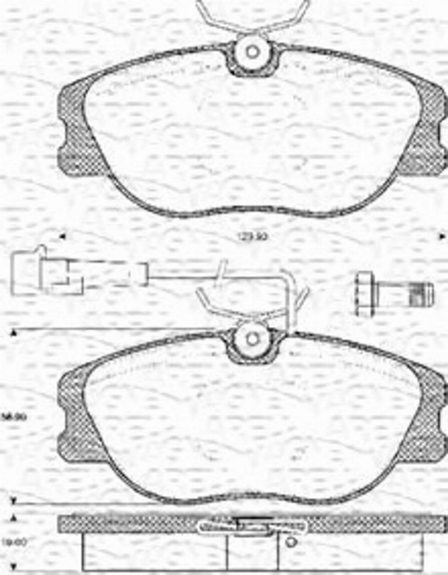 Magneti Marelli 363702161057 - Kit de plaquettes de frein, frein à disque cwaw.fr