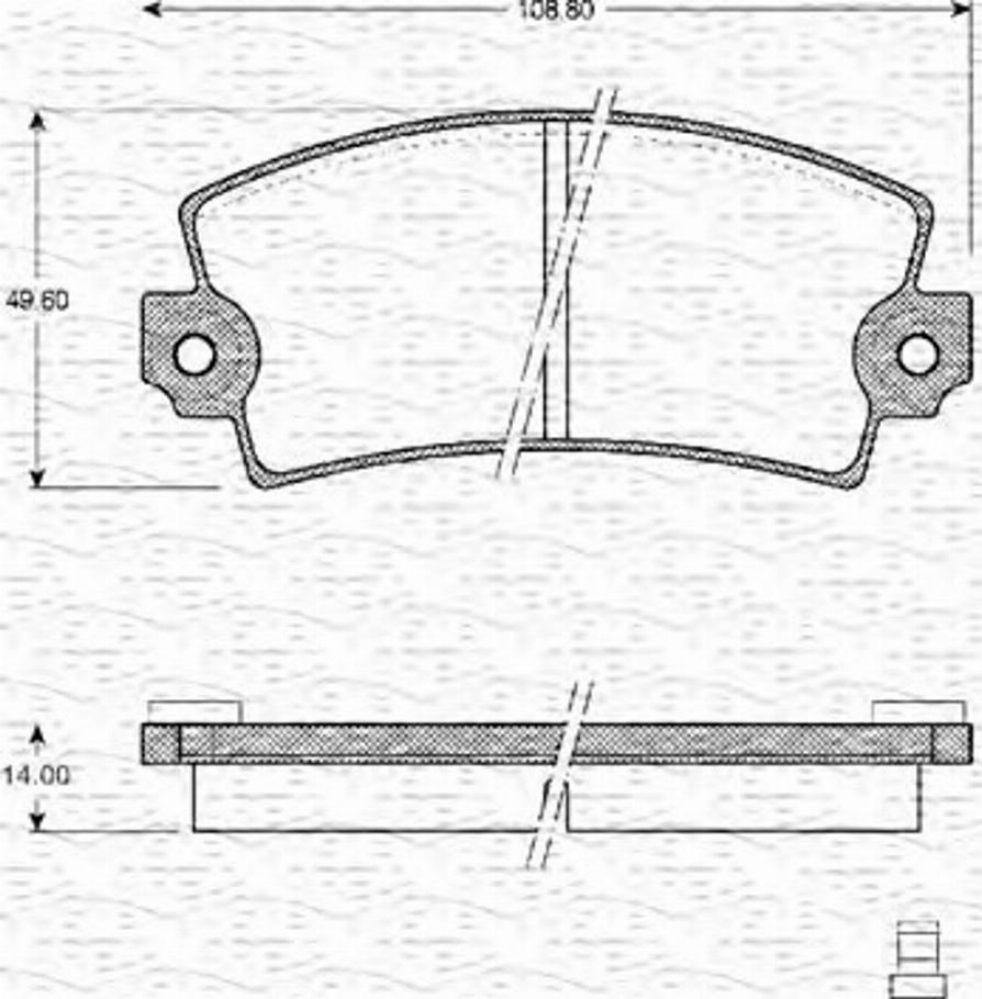 Magneti Marelli 363702161064 - Kit de plaquettes de frein, frein à disque cwaw.fr