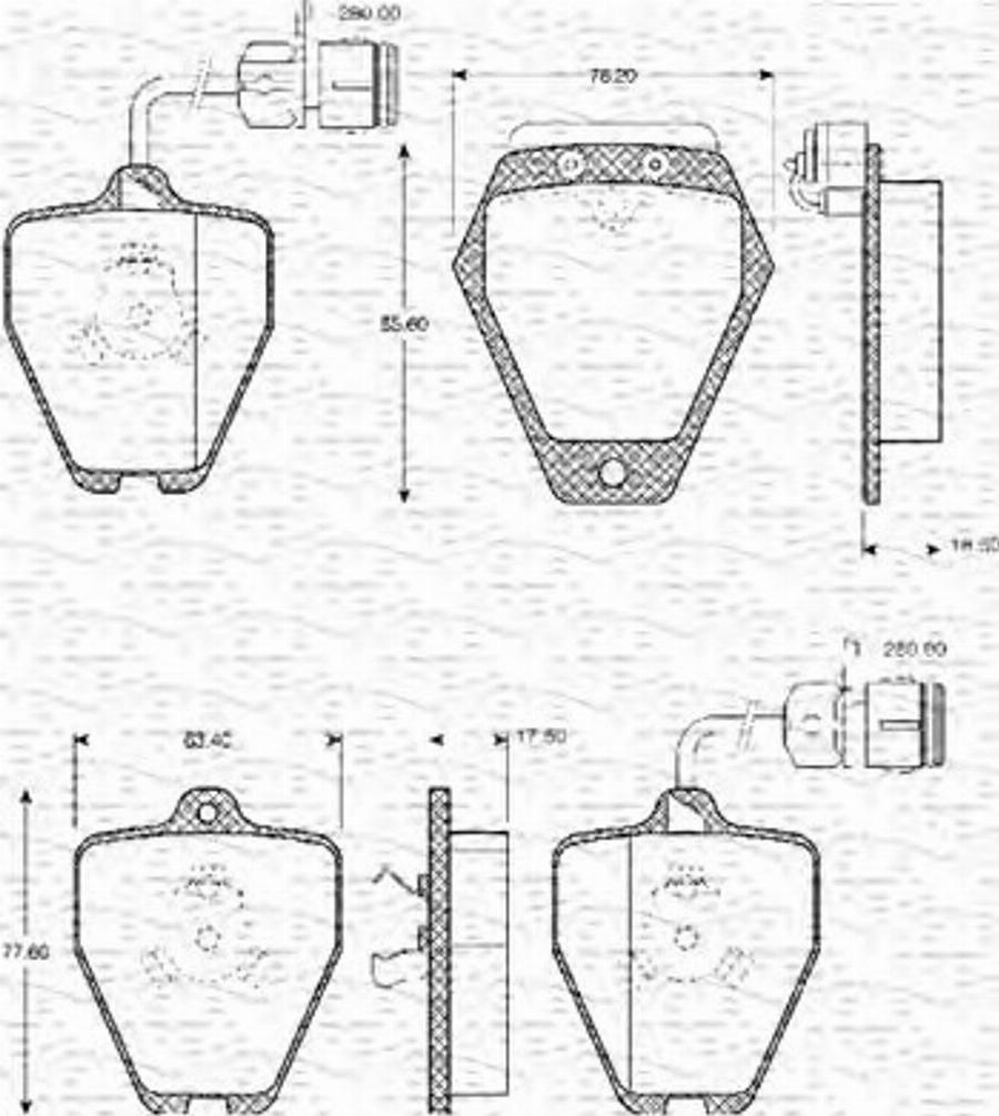 Magneti Marelli 363702161062 - Kit de plaquettes de frein, frein à disque cwaw.fr