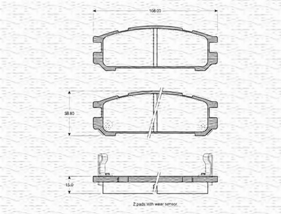 Magneti Marelli 363702161009 - Kit de plaquettes de frein, frein à disque cwaw.fr