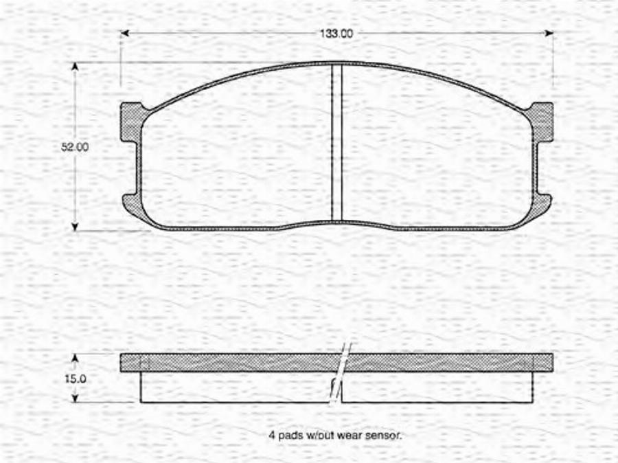 Magneti Marelli 363702161006 - Kit de plaquettes de frein, frein à disque cwaw.fr