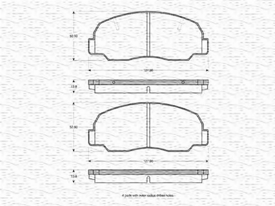 Magneti Marelli 363702161003 - Kit de plaquettes de frein, frein à disque cwaw.fr