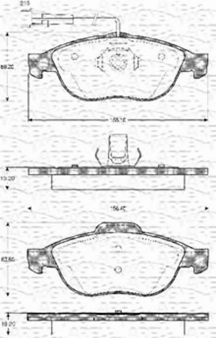 Magneti Marelli 363702161021 - Kit de plaquettes de frein, frein à disque cwaw.fr