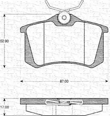 Magneti Marelli 363702161079 - Kit de plaquettes de frein, frein à disque cwaw.fr