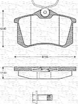 Magneti Marelli 363702161074 - Kit de plaquettes de frein, frein à disque cwaw.fr