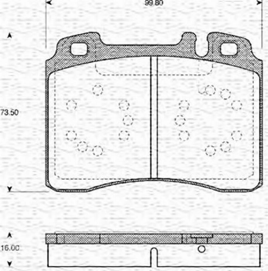 Magneti Marelli 363702161076 - Kit de plaquettes de frein, frein à disque cwaw.fr