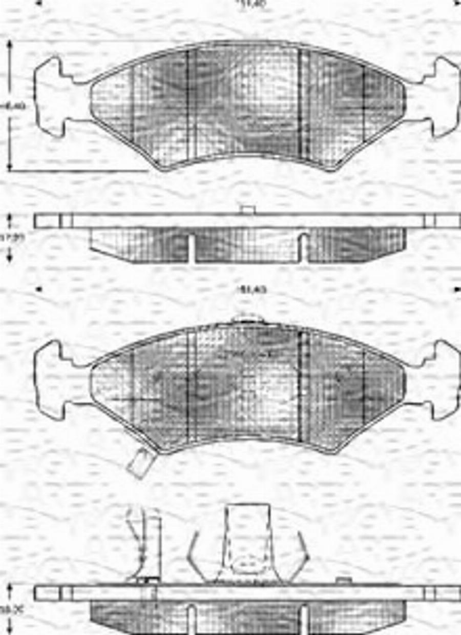 Magneti Marelli 363702161145 - Kit de plaquettes de frein, frein à disque cwaw.fr