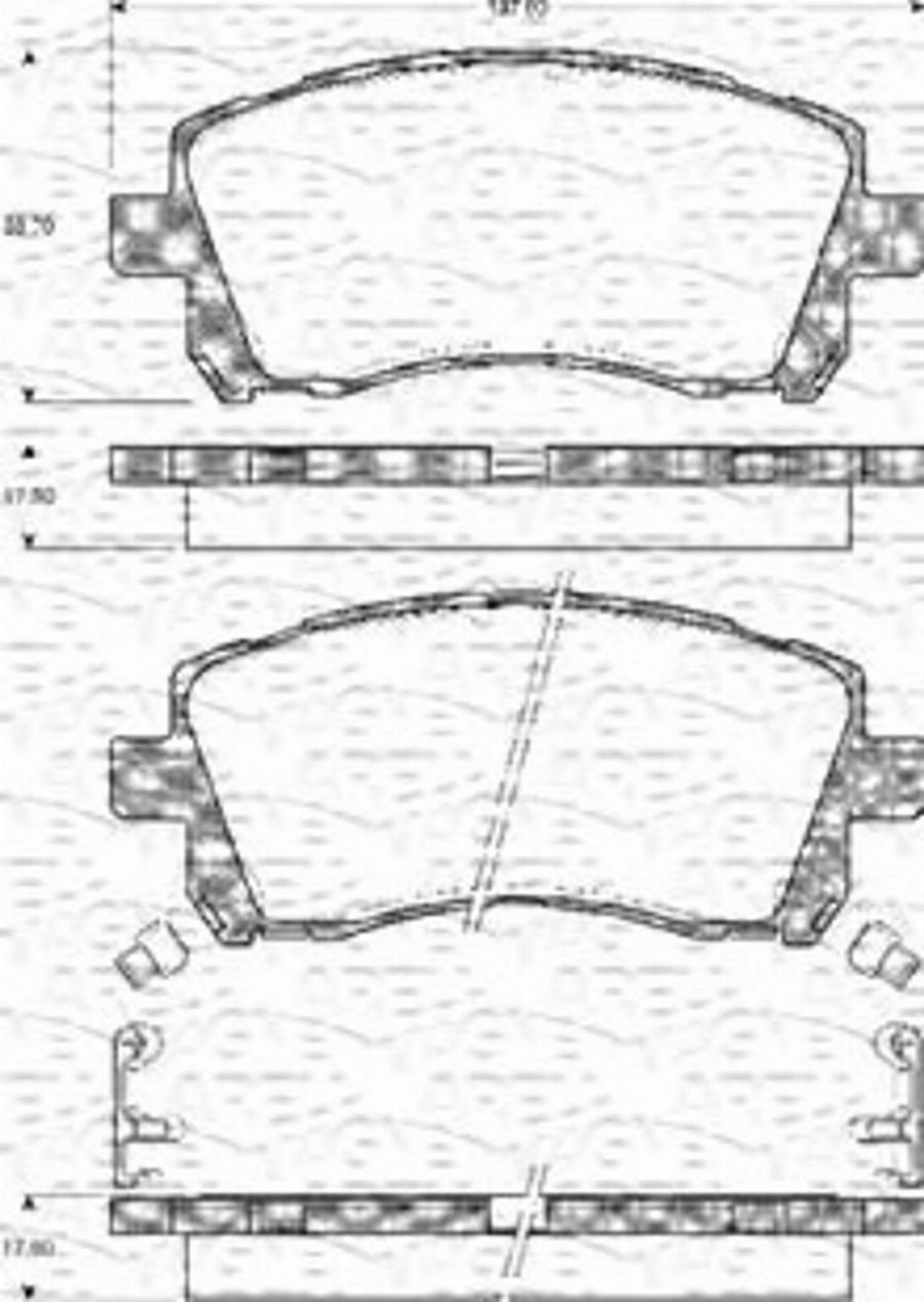 Magneti Marelli 363702161143 - Kit de plaquettes de frein, frein à disque cwaw.fr