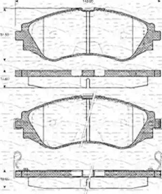 Magneti Marelli 363702161142 - Kit de plaquettes de frein, frein à disque cwaw.fr