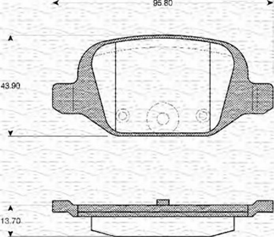 Magneti Marelli 363702161104 - Kit de plaquettes de frein, frein à disque cwaw.fr