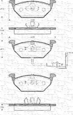 Magneti Marelli 363702161106 - Kit de plaquettes de frein, frein à disque cwaw.fr