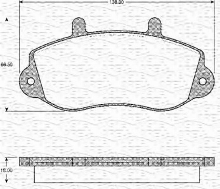 Magneti Marelli 363702161101 - Kit de plaquettes de frein, frein à disque cwaw.fr