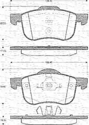 Magneti Marelli 363702161108 - Kit de plaquettes de frein, frein à disque cwaw.fr