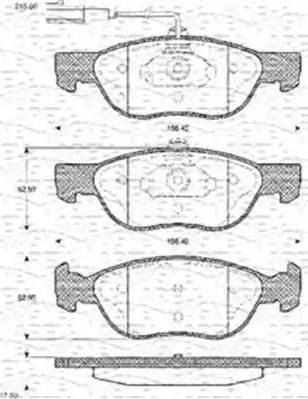 Magneti Marelli 363702161107 - Kit de plaquettes de frein, frein à disque cwaw.fr