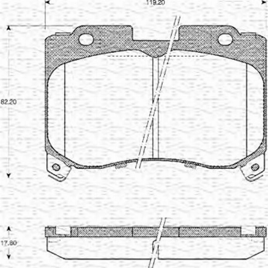 Magneti Marelli 363702161118 - Kit de plaquettes de frein, frein à disque cwaw.fr