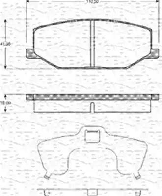 Magneti Marelli 363702161139 - Kit de plaquettes de frein, frein à disque cwaw.fr