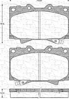 Magneti Marelli 363702161135 - Kit de plaquettes de frein, frein à disque cwaw.fr