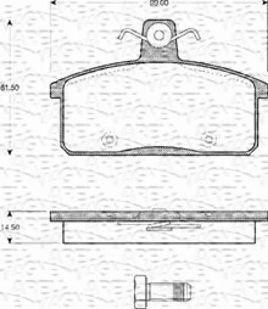 Magneti Marelli 363702161137 - Kit de plaquettes de frein, frein à disque cwaw.fr