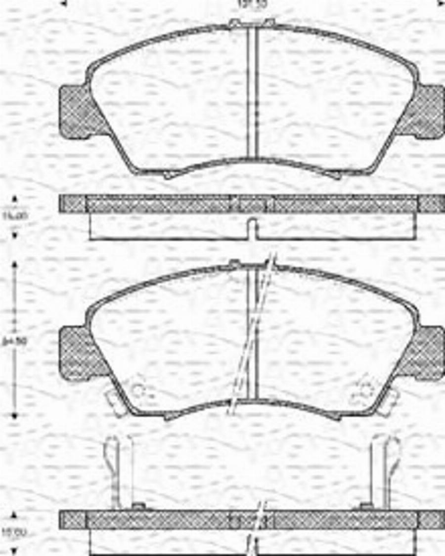 Magneti Marelli 363702161129 - Kit de plaquettes de frein, frein à disque cwaw.fr