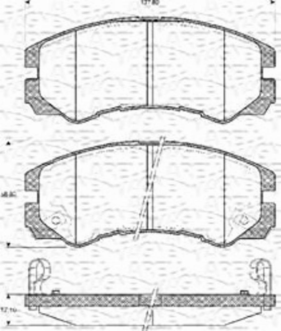 Magneti Marelli 363702161124 - Kit de plaquettes de frein, frein à disque cwaw.fr