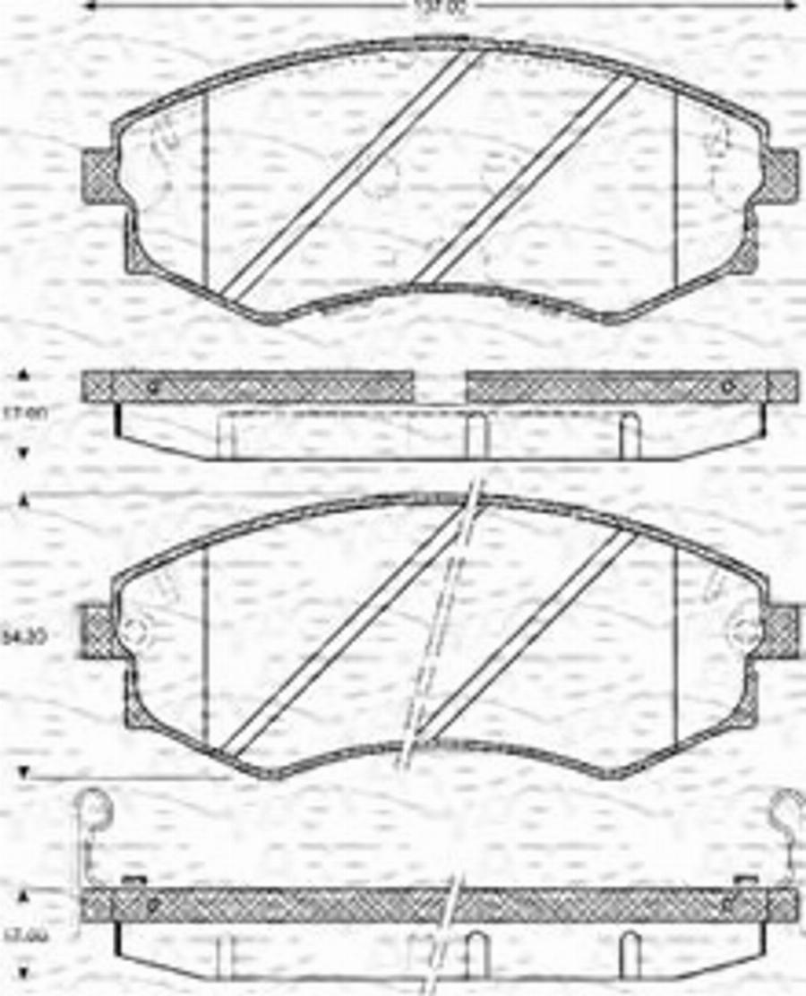 Magneti Marelli 363702161126 - Kit de plaquettes de frein, frein à disque cwaw.fr