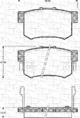 Magneti Marelli 363702161121 - Kit de plaquettes de frein, frein à disque cwaw.fr