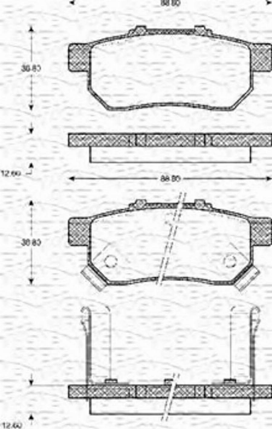 Magneti Marelli 363702161123 - Kit de plaquettes de frein, frein à disque cwaw.fr