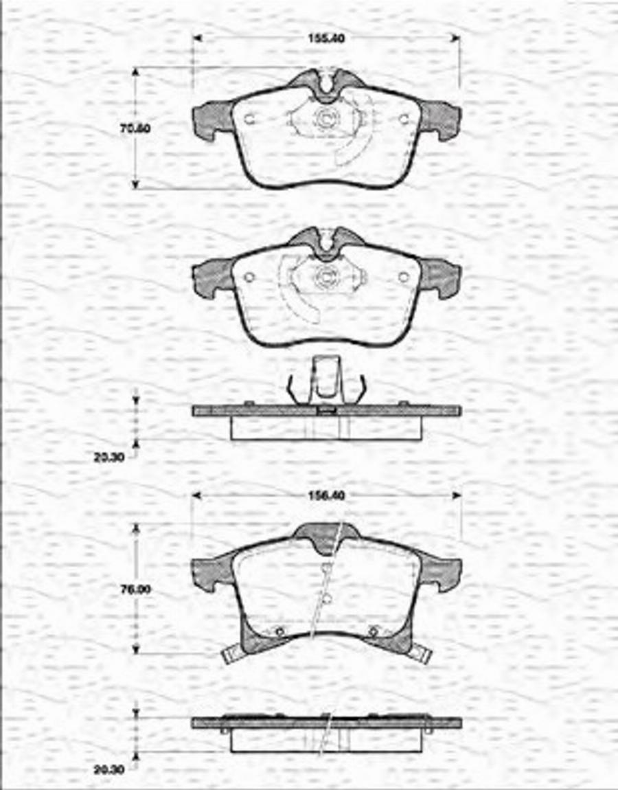 Magneti Marelli 363702161172 - Kit de plaquettes de frein, frein à disque cwaw.fr