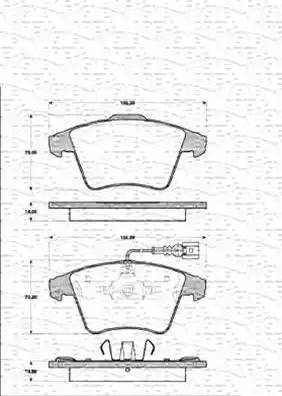 Magneti Marelli 363702161392 - Kit de plaquettes de frein, frein à disque cwaw.fr