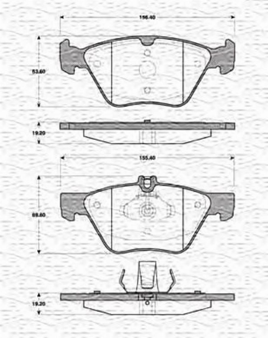 Magneti Marelli 363702161316 - Kit de plaquettes de frein, frein à disque cwaw.fr