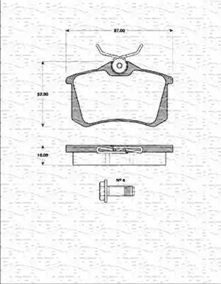 Magneti Marelli 363702161328 - Kit de plaquettes de frein, frein à disque cwaw.fr