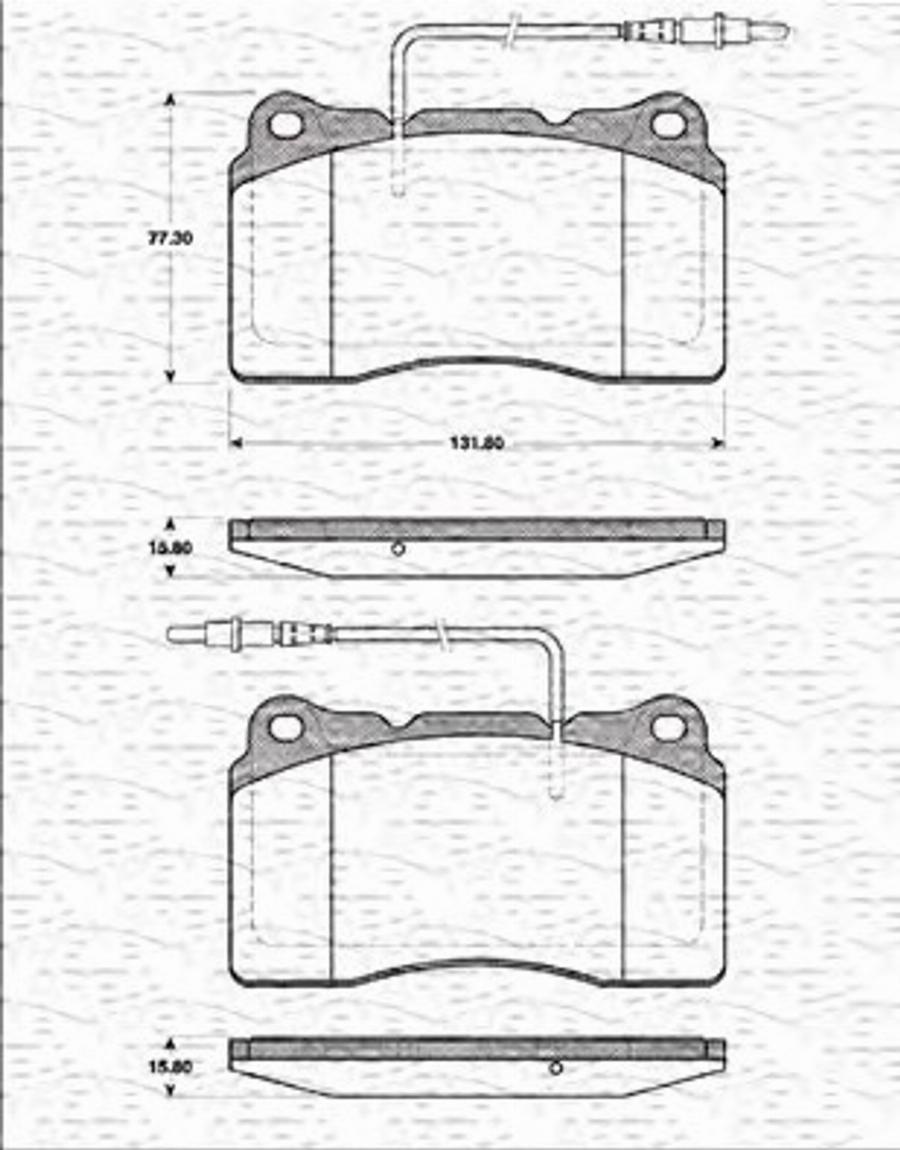 Magneti Marelli 363702161373 - Kit de plaquettes de frein, frein à disque cwaw.fr