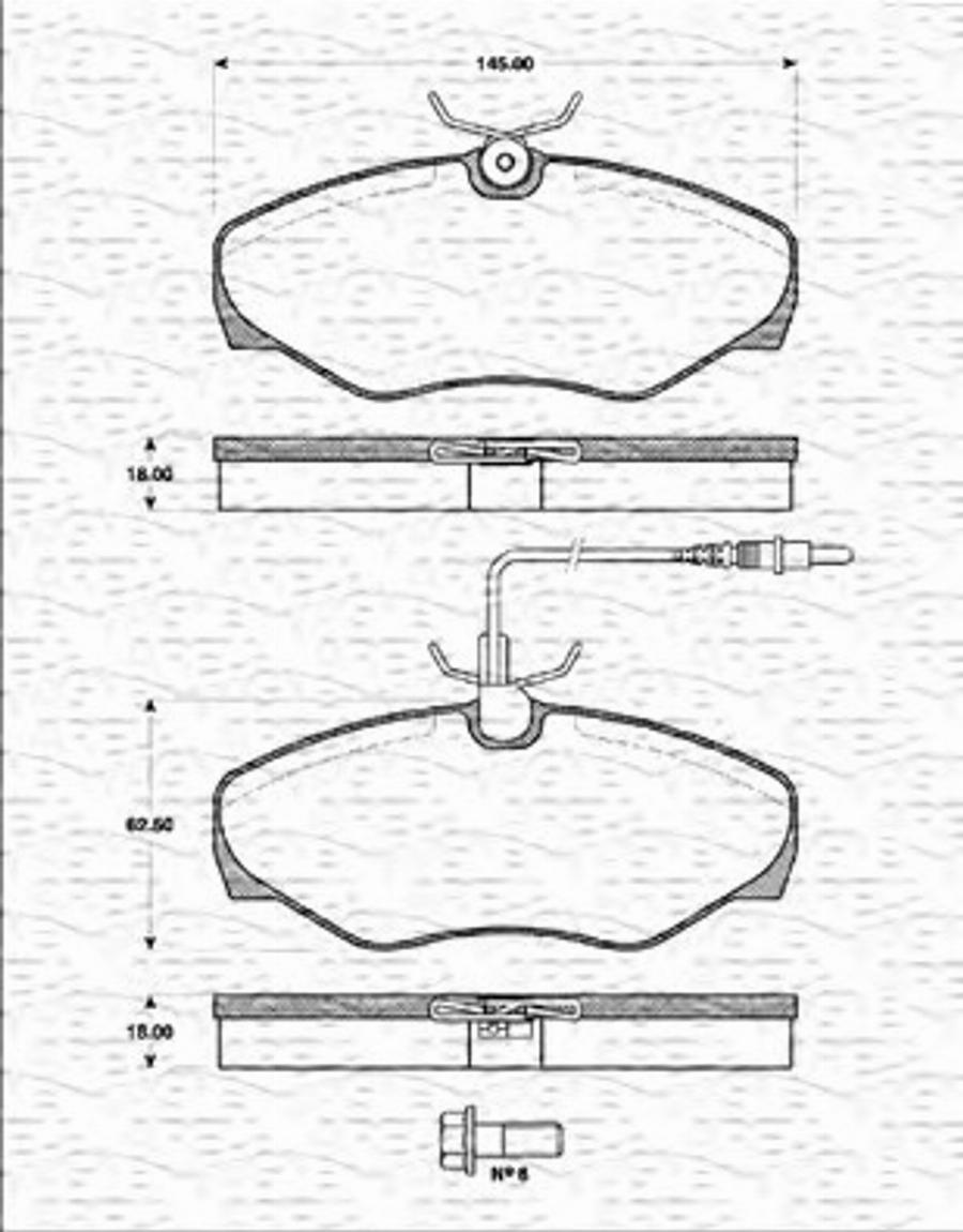 Magneti Marelli 363702161294 - Kit de plaquettes de frein, frein à disque cwaw.fr