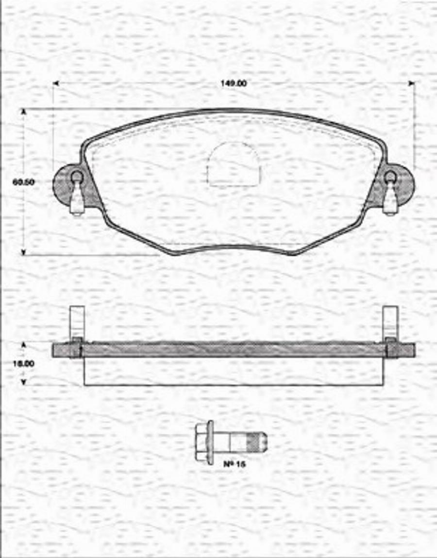 Magneti Marelli 363702161290 - Kit de plaquettes de frein, frein à disque cwaw.fr