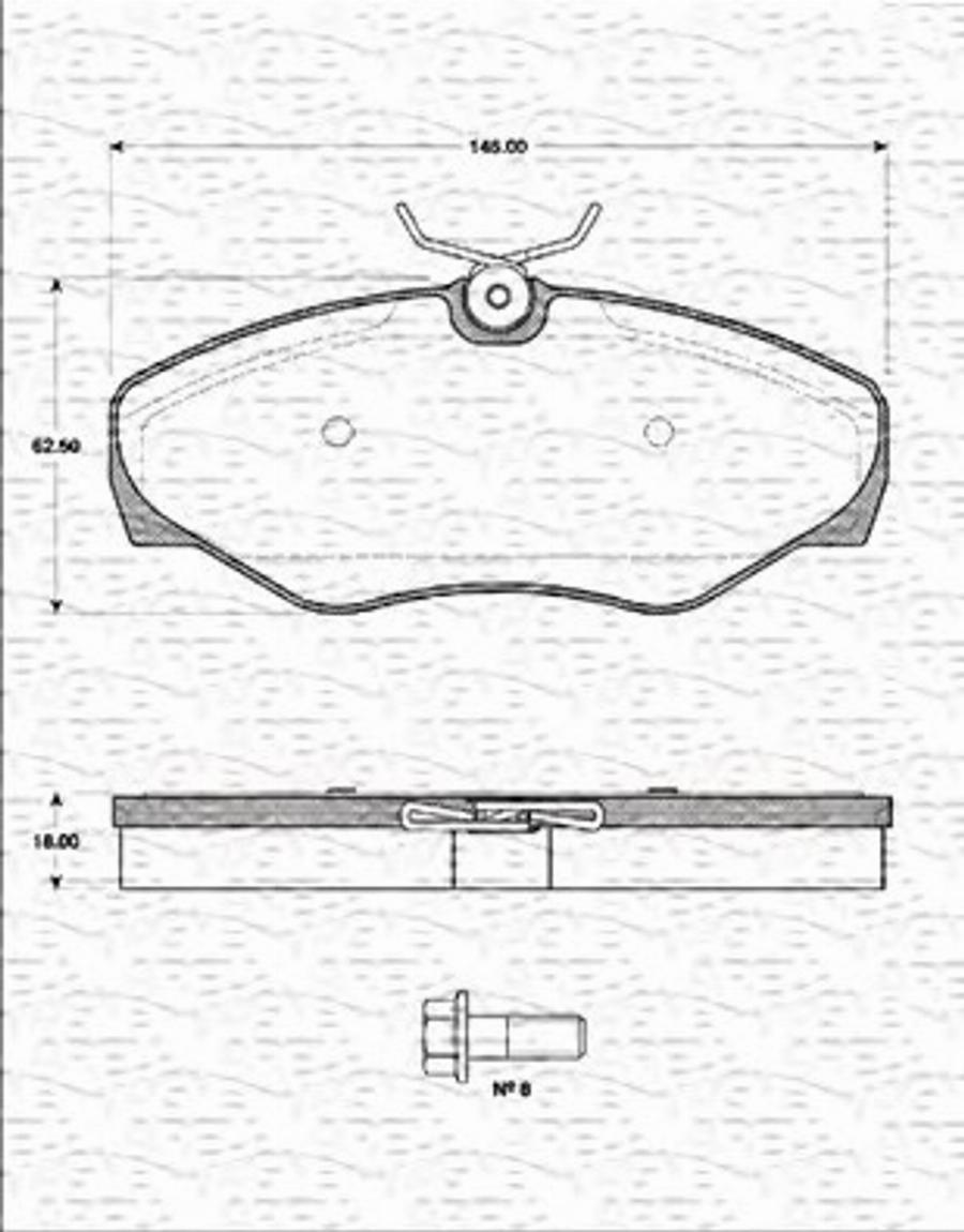 Magneti Marelli 363702161293 - Kit de plaquettes de frein, frein à disque cwaw.fr