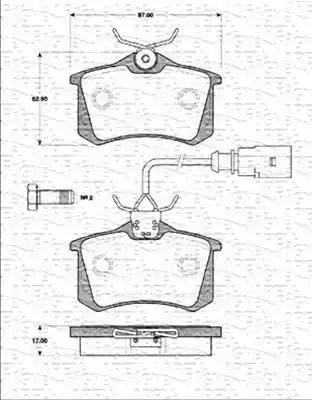 Magneti Marelli 363702161259 - Kit de plaquettes de frein, frein à disque cwaw.fr