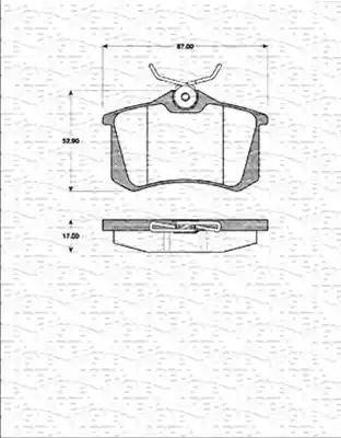 Magneti Marelli 363702161256 - Kit de plaquettes de frein, frein à disque cwaw.fr