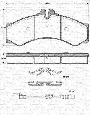 Magneti Marelli 363702161200 - Kit de plaquettes de frein, frein à disque cwaw.fr